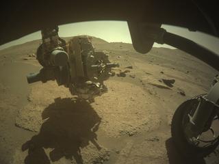 View image taken on Mars, Mars Perseverance Sol 874: Front Right Hazard Avoidance Camera (Hazcam)