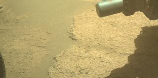 View image taken on Mars, Mars Perseverance Sol 877: Front Left Hazard Avoidance Camera (Hazcam)