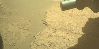 View image taken on Mars, Mars Perseverance Sol 877: Front Left Hazard Avoidance Camera (Hazcam)