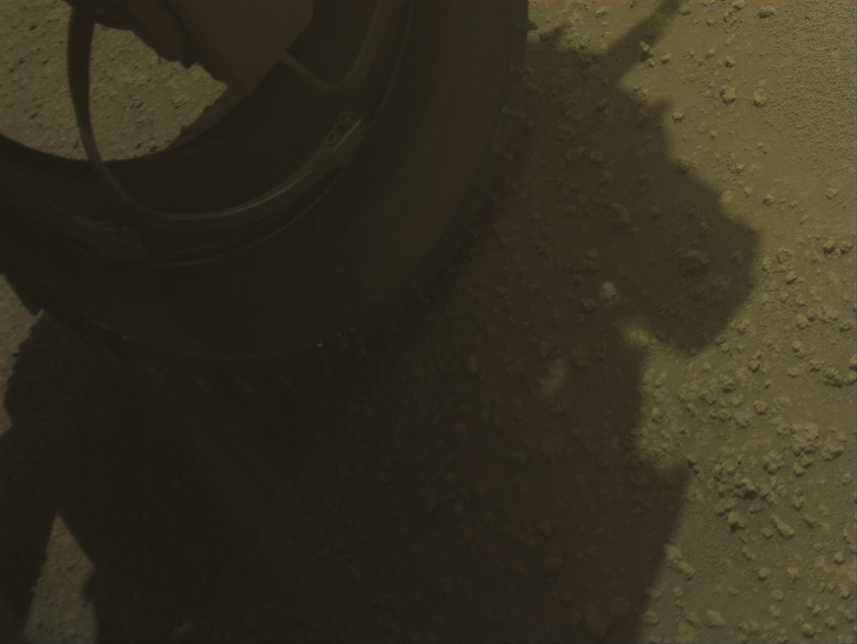 This image was taken by FRONT_HAZCAM_LEFT_A onboard NASA's Mars rover Perseverance on Sol 877