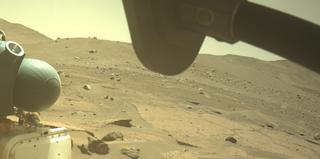 View image taken on Mars, Mars Perseverance Sol 877: Front Right Hazard Avoidance Camera (Hazcam)