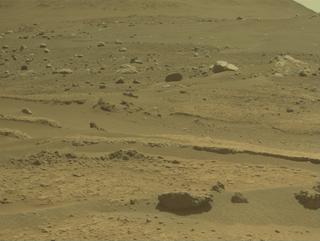 View image taken on Mars, Mars Perseverance Sol 877: Front Right Hazard Avoidance Camera (Hazcam)