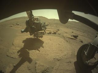 View image taken on Mars, Mars Perseverance Sol 879: Front Right Hazard Avoidance Camera (Hazcam)