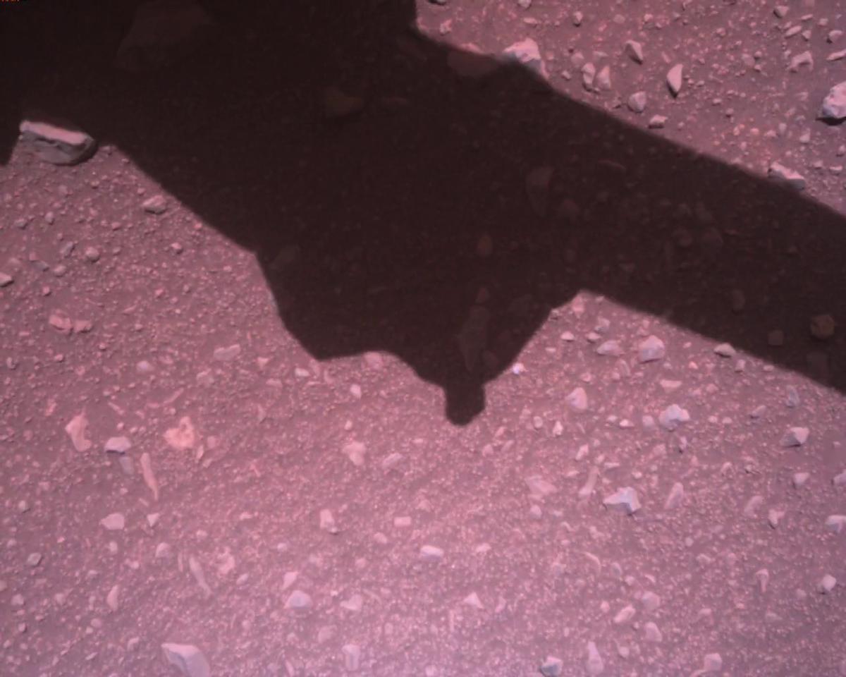 This image was taken by EDL_RDCAM onboard NASA's Mars rover Perseverance on Sol 881