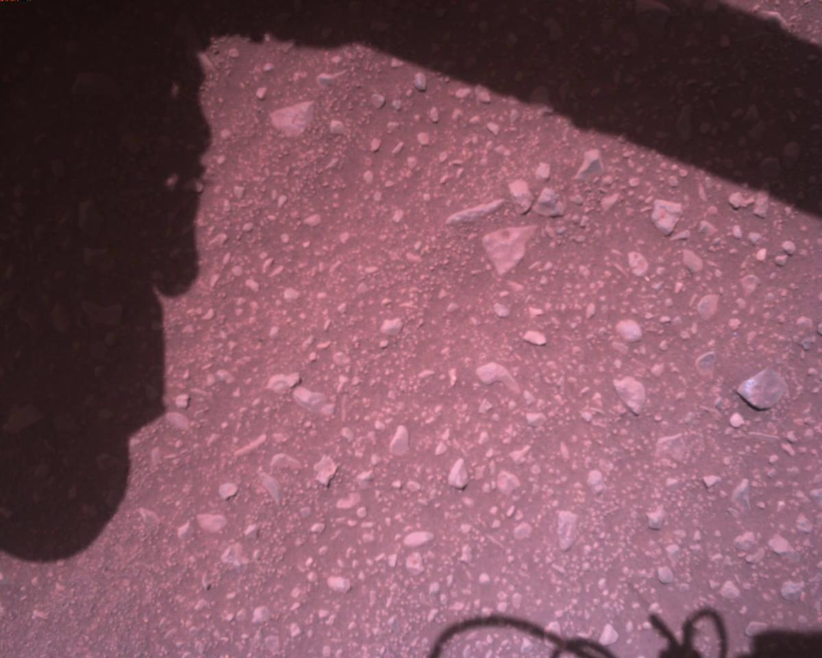 This image was taken by EDL_RDCAM onboard NASA's Mars rover Perseverance on Sol 881