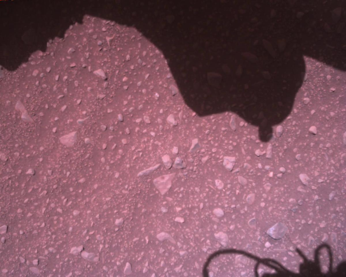 This image was taken by EDL_RDCAM onboard NASA's Mars rover Perseverance on Sol 881