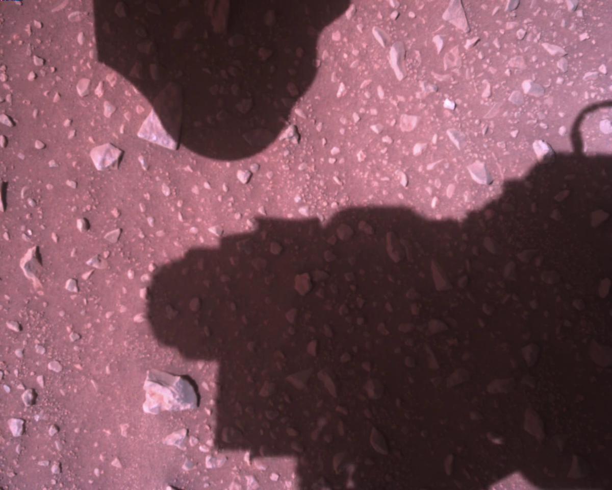 This image was taken by EDL_RDCAM onboard NASA's Mars rover Perseverance on Sol 881