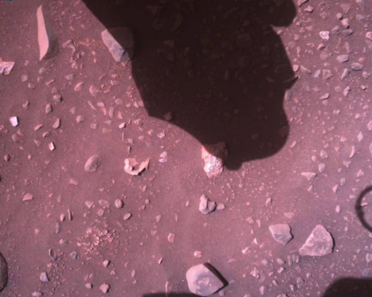 This image was taken by EDL_RDCAM onboard NASA's Mars rover Perseverance on Sol 881