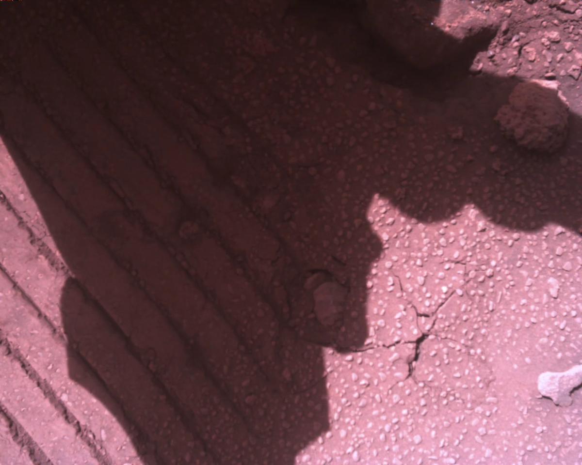 This image was taken by EDL_RDCAM onboard NASA's Mars rover Perseverance on Sol 881