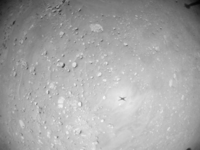 This image was taken by HELI_NAV onboard NASA's Mars rover Perseverance on Sol 881