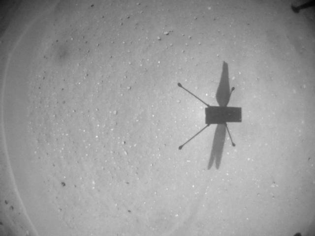 This image was taken by HELI_NAV onboard NASA's Mars rover Perseverance on Sol 881