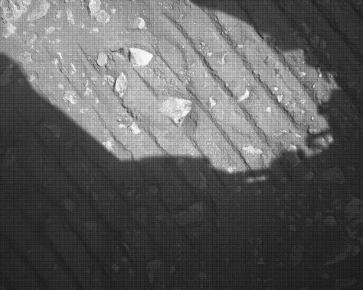 This image was taken by EDL_RDCAM onboard NASA's Mars rover Perseverance on Sol 882