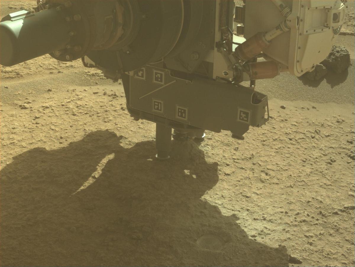 This image was taken by FRONT_HAZCAM_LEFT_A onboard NASA's Mars rover Perseverance on Sol 882