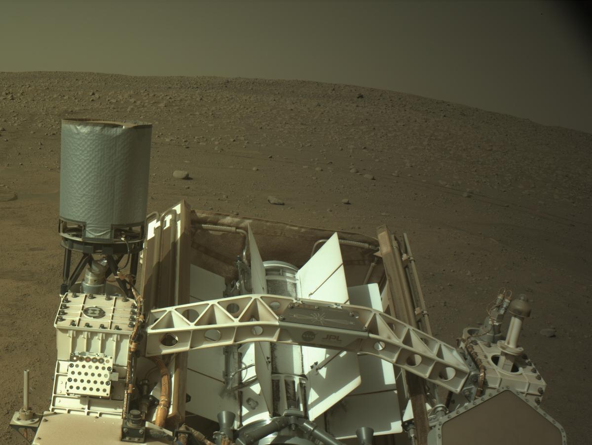 This image was taken by NAVCAM_RIGHT onboard NASA's Mars rover Perseverance on Sol 884