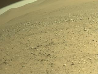 View image taken on Mars, Mars Perseverance Sol 886: Front Right Hazard Avoidance Camera (Hazcam)