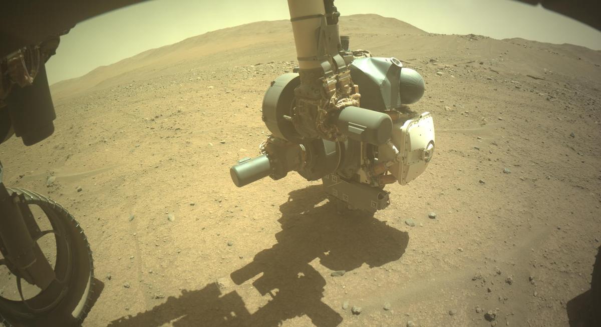This image was taken by FRONT_HAZCAM_LEFT_A onboard NASA's Mars rover Perseverance on Sol 893