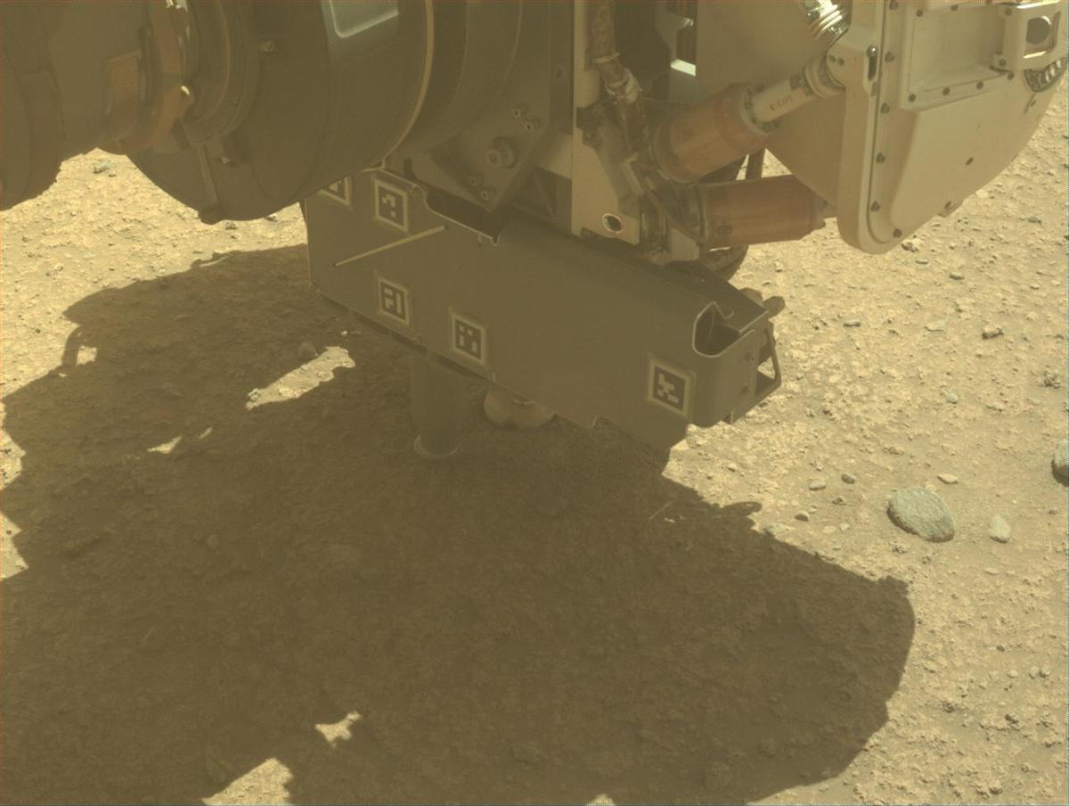 This image was taken by FRONT_HAZCAM_LEFT_A onboard NASA's Mars rover Perseverance on Sol 893