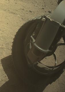View image taken on Mars, Mars Perseverance Sol 893: Front Right Hazard Avoidance Camera (Hazcam)
