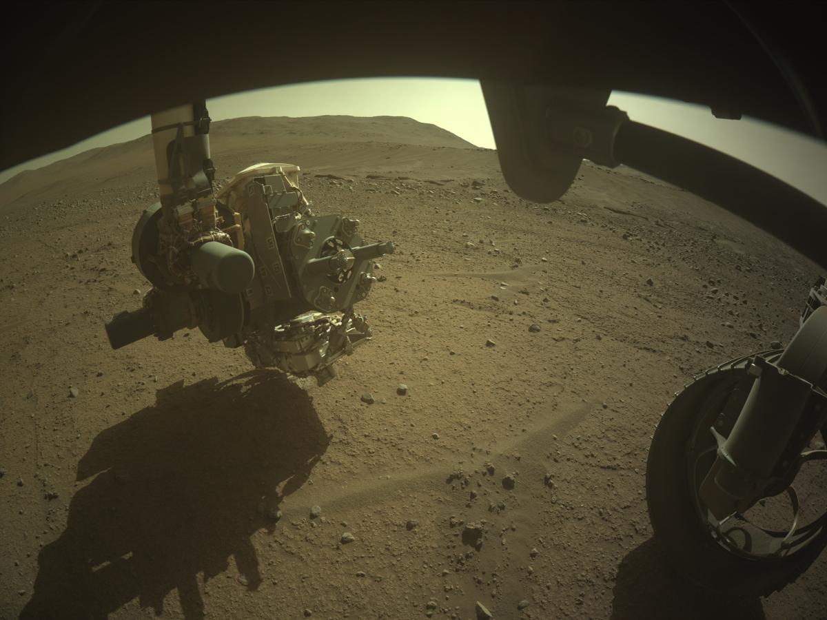 This image was taken by FRONT_HAZCAM_RIGHT_A onboard NASA's Mars rover Perseverance on Sol 894