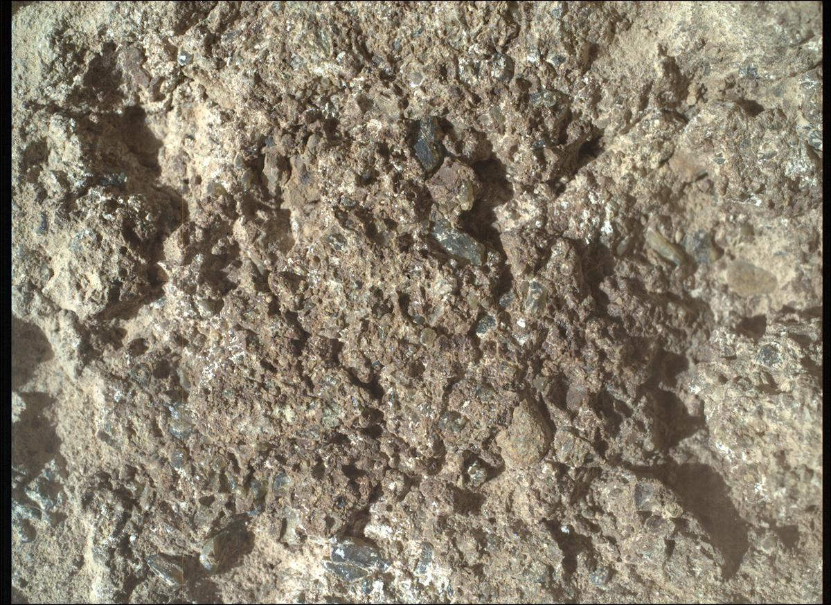 This image was taken by SHERLOC_WATSON onboard NASA's Mars rover Perseverance on Sol 894