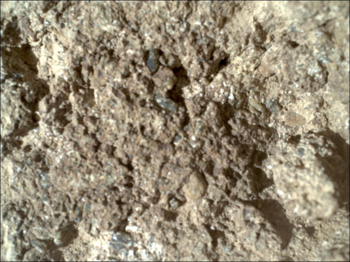 This image was taken by SHERLOC_WATSON onboard NASA's Mars rover Perseverance on Sol 894