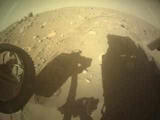 View image taken on Mars, Mars Perseverance Sol 896: Rear Left Hazard Avoidance Camera (Hazcam)