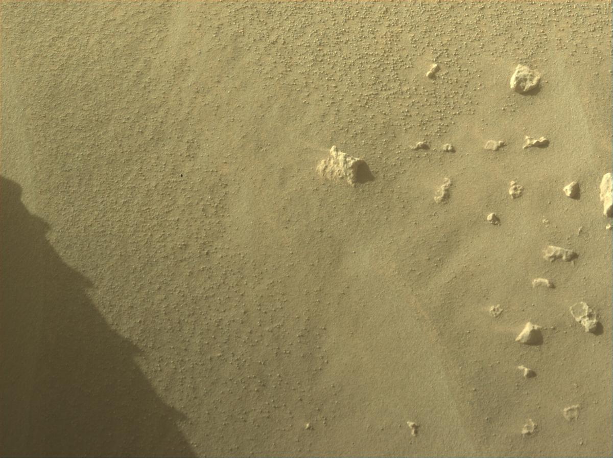 This image was taken by FRONT_HAZCAM_LEFT_A onboard NASA's Mars rover Perseverance on Sol 909