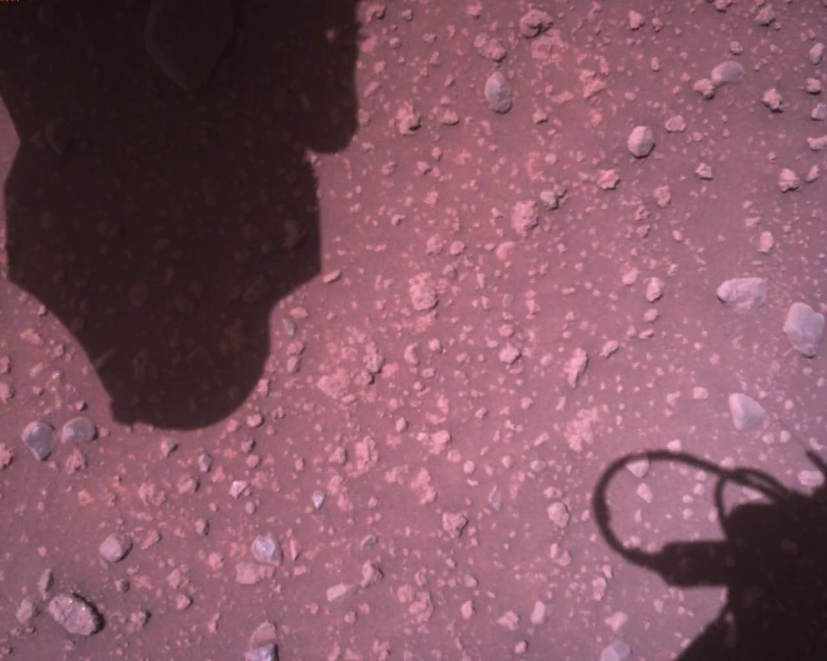 This image was taken by EDL_RDCAM onboard NASA's Mars rover Perseverance on Sol 910