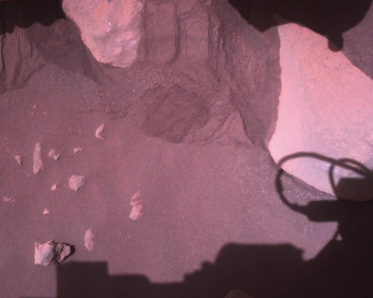 This image was taken by EDL_RDCAM onboard NASA's Mars rover Perseverance on Sol 910