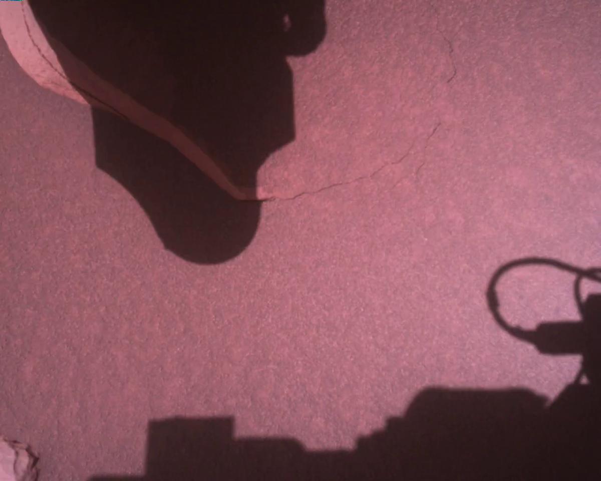 This image was taken by EDL_RDCAM onboard NASA's Mars rover Perseverance on Sol 910