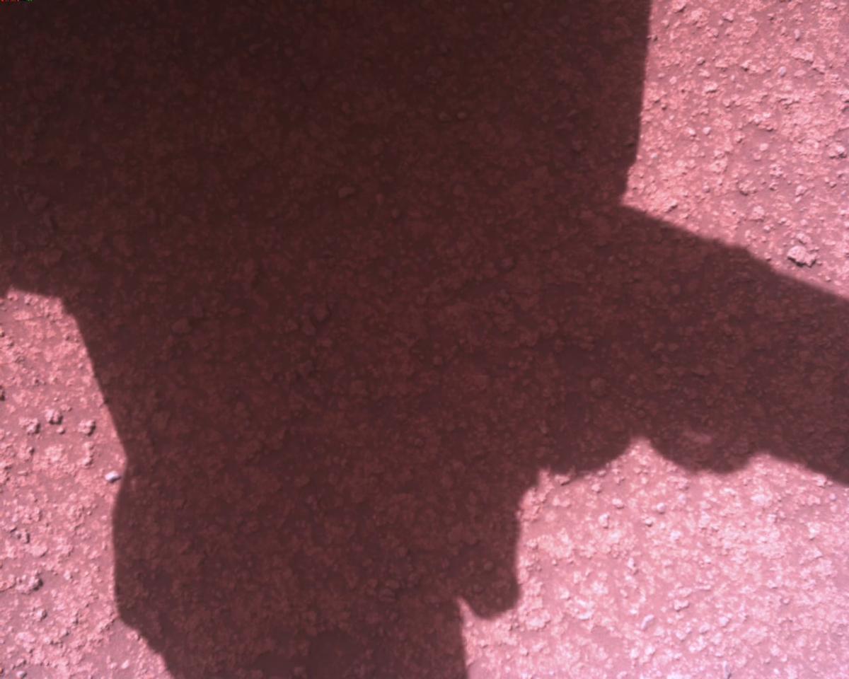 This image was taken by EDL_RDCAM onboard NASA's Mars rover Perseverance on Sol 910