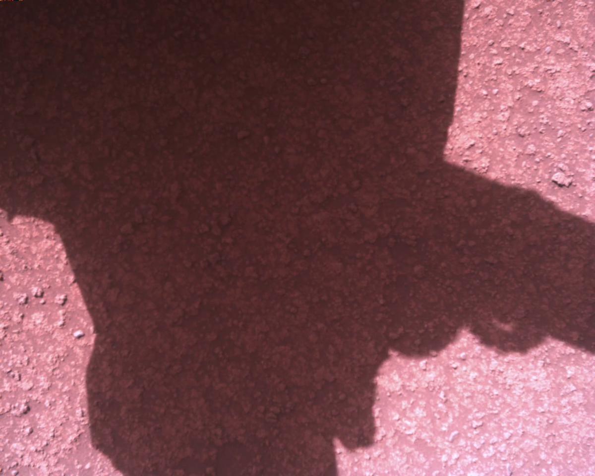 This image was taken by EDL_RDCAM onboard NASA's Mars rover Perseverance on Sol 910