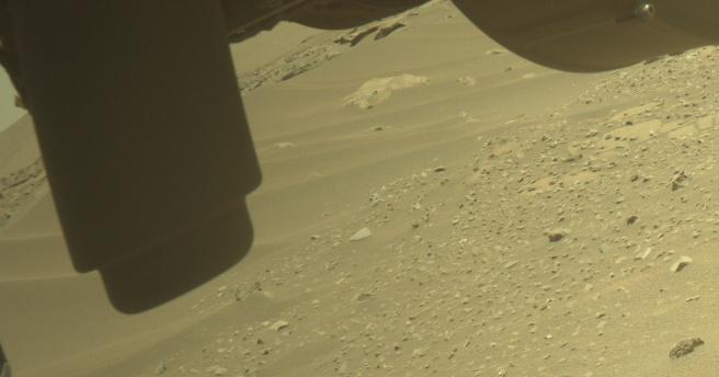 This image was taken by FRONT_HAZCAM_LEFT_A onboard NASA's Mars rover Perseverance on Sol 915
