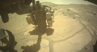 View image taken on Mars, Mars Perseverance Sol 915: Front Left Hazard Avoidance Camera (Hazcam)