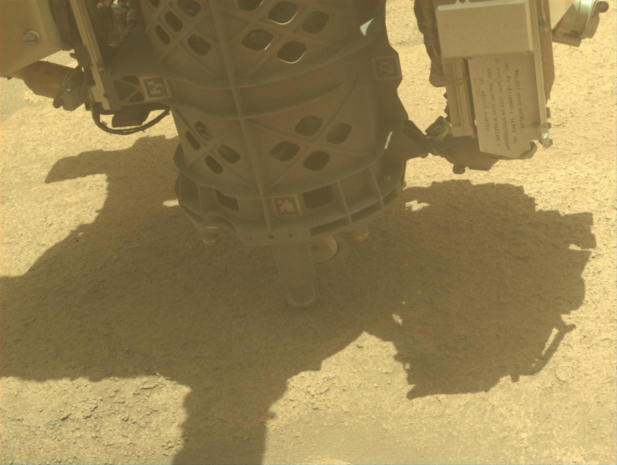 This image was taken by FRONT_HAZCAM_LEFT_A onboard NASA's Mars rover Perseverance on Sol 915