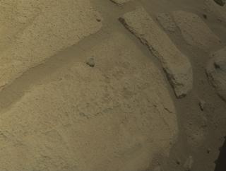 View image taken on Mars, Mars Perseverance Sol 915: Front Left Hazard Avoidance Camera (Hazcam)