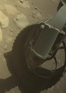 View image taken on Mars, Mars Perseverance Sol 915: Front Right Hazard Avoidance Camera (Hazcam)