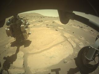 View image taken on Mars, Mars Perseverance Sol 915: Front Right Hazard Avoidance Camera (Hazcam)