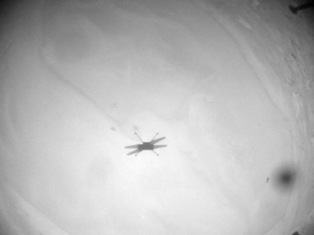 This image was taken by HELI_NAV onboard NASA's Mars rover Perseverance on Sol 915