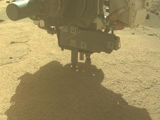 View image taken on Mars, Mars Perseverance Sol 923: Front Left Hazard Avoidance Camera (Hazcam)