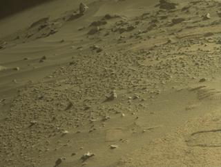View image taken on Mars, Mars Perseverance Sol 923: Front Right Hazard Avoidance Camera (Hazcam)