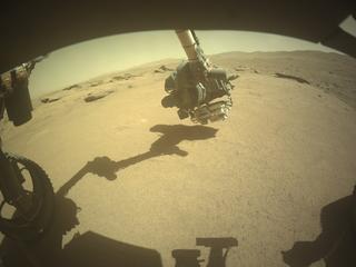 View image taken on Mars, Mars Perseverance Sol 934: Front Left Hazard Avoidance Camera (Hazcam)