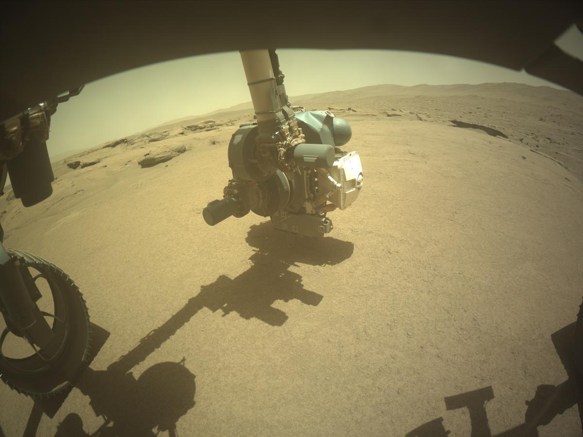 This image was taken by FRONT_HAZCAM_LEFT_A onboard NASA's Mars rover Perseverance on Sol 935