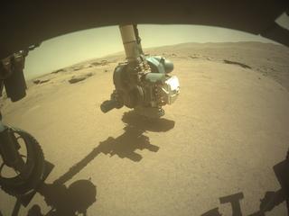 View image taken on Mars, Mars Perseverance Sol 935: Front Left Hazard Avoidance Camera (Hazcam)
