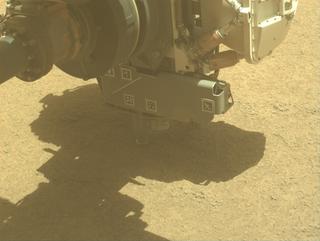 View image taken on Mars, Mars Perseverance Sol 935: Front Left Hazard Avoidance Camera (Hazcam)