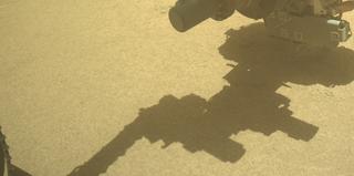 View image taken on Mars, Mars Perseverance Sol 935: Front Left Hazard Avoidance Camera (Hazcam)