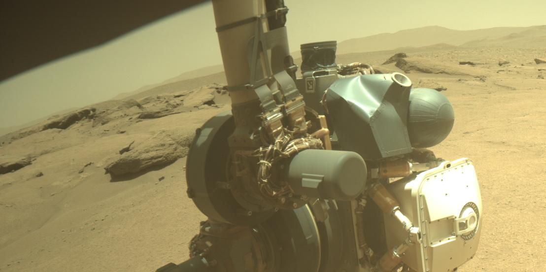This image was taken by FRONT_HAZCAM_RIGHT_A onboard NASA's Mars rover Perseverance on Sol 935