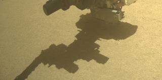 View image taken on Mars, Mars Perseverance Sol 935: Front Right Hazard Avoidance Camera (Hazcam)