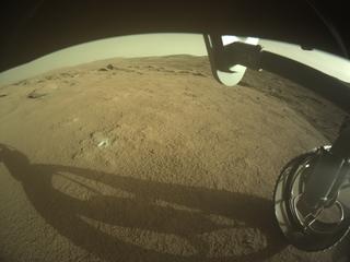 View image taken on Mars, Mars Perseverance Sol 938: Front Right Hazard Avoidance Camera (Hazcam)