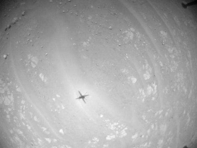 This image was taken by HELI_NAV onboard NASA's Mars rover Perseverance on Sol 940